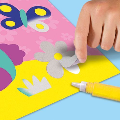 SES - Gekleurde Zandkunst - Bosdieren - Helder Zand - Creatief Knutselproject
