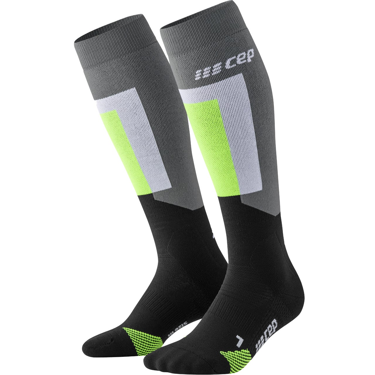 CEP Herren Ski Socken THERMO COMPRESSION grey/black | Skisocken | Skibekleidung | Herren | XSPO-Fashion