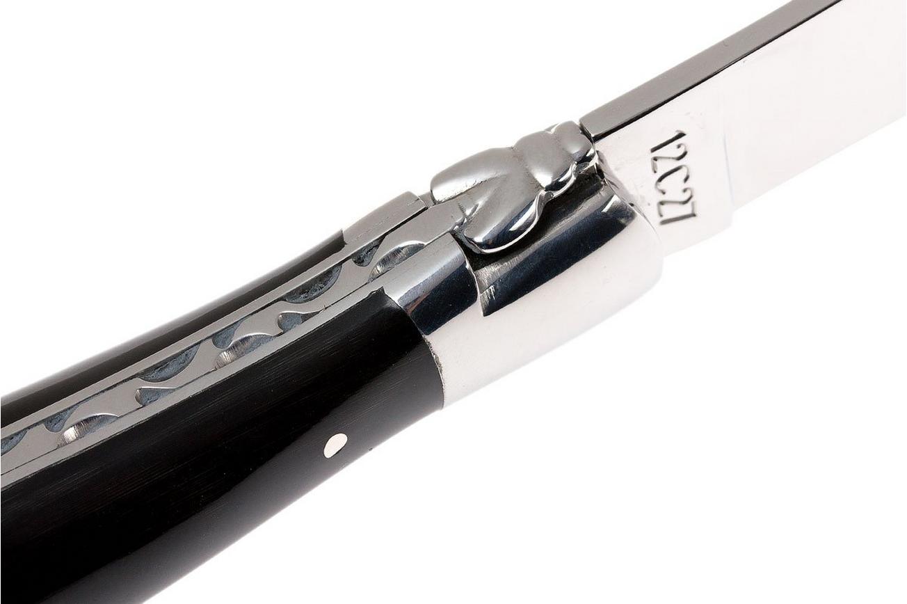 Laguiole en Aubrac 12cm zakmes met kurkentrekker, buffelhoorn L0312BUI-FSI1