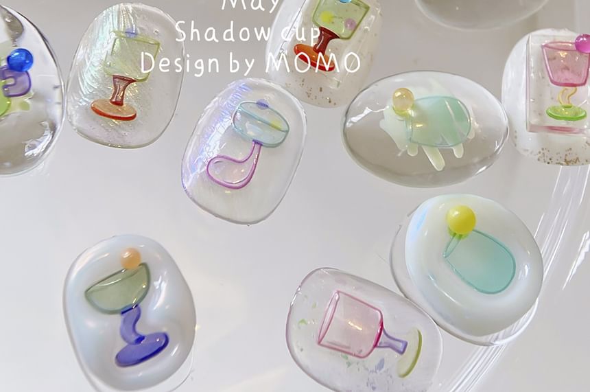Epoch - Wijnglas Nail Art Stickers (Diverse ontwerpen)
