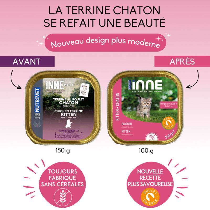 Nutrivet Inne Kitten poulet pour chaton