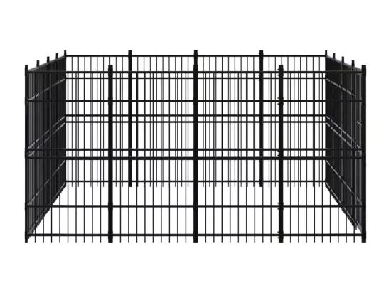Chenil cage enclos pac noire 384 x 384 x 200 cm 02_0041793