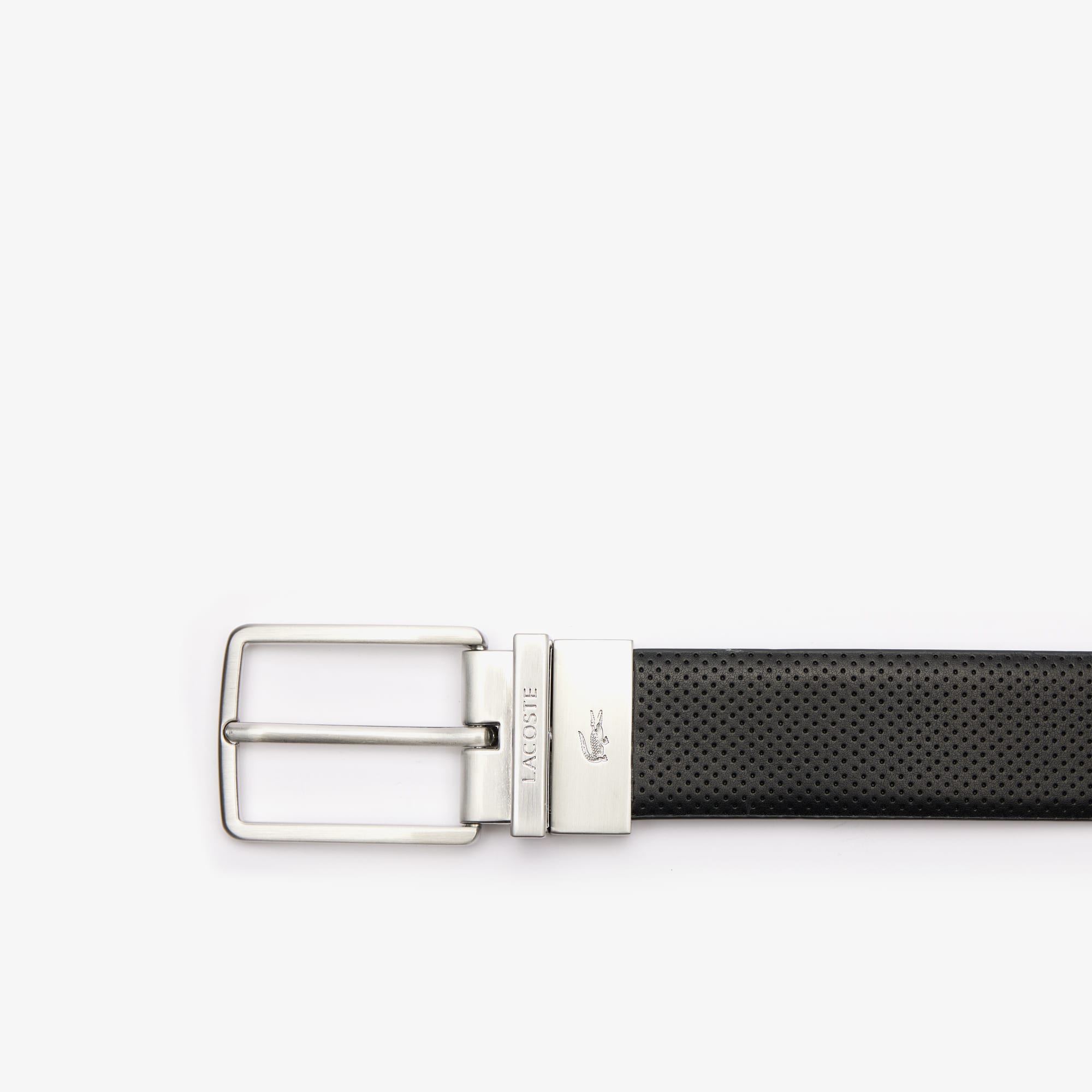 Ceinture réversible à boucle large Ceintures - Noir - Lacoste - Homme
