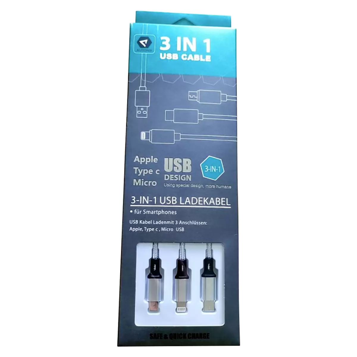 USB-Ladeadapter Blau