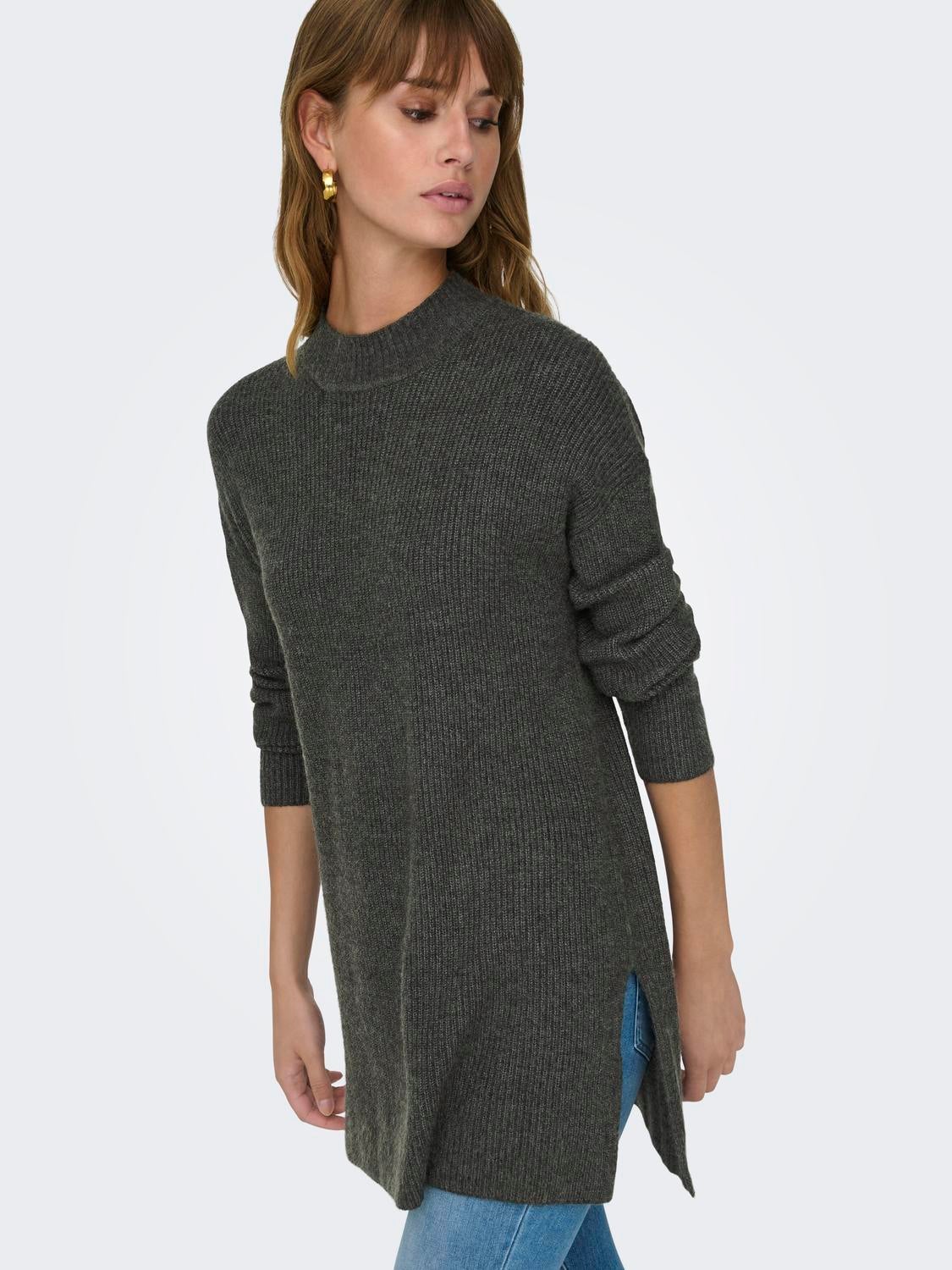 ONLKATIA Strickpullover Dark Grey Melange