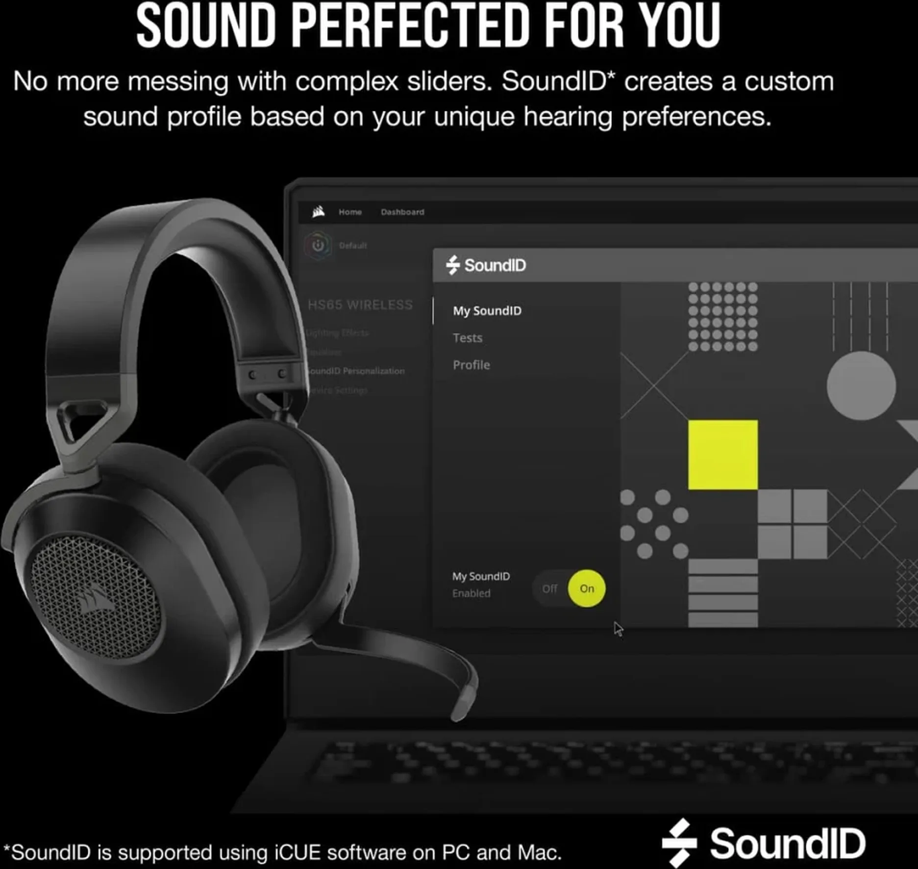 Corsair HS65 Wireless v2 Carbon Casques gaming