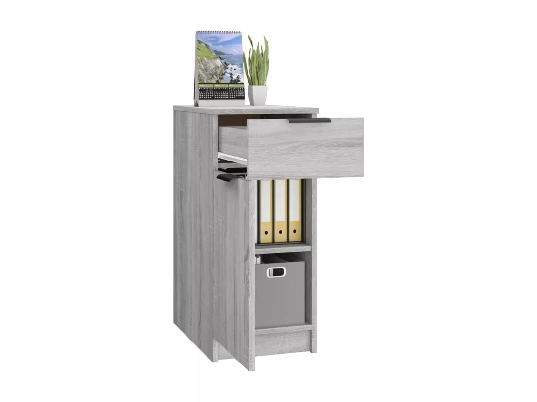 Armoire de bureau Sonoma gris 33,5x50x75 cm Bois d'ingénierie