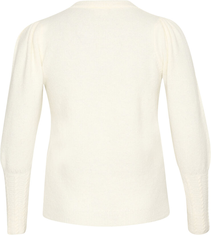 Kaffe Curve KCamalia Knit Pullover Chalk
