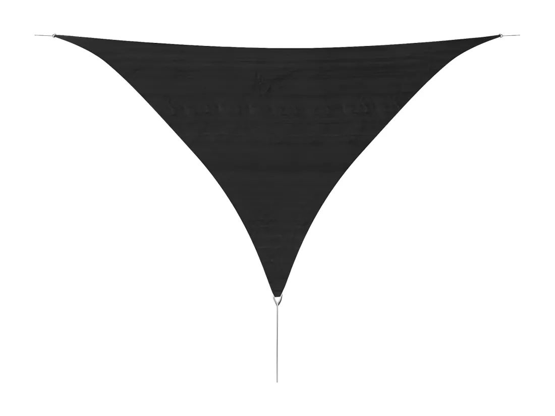 Voile d'ombrage en PEHD triangulaire 5x5x5 m Anthracite