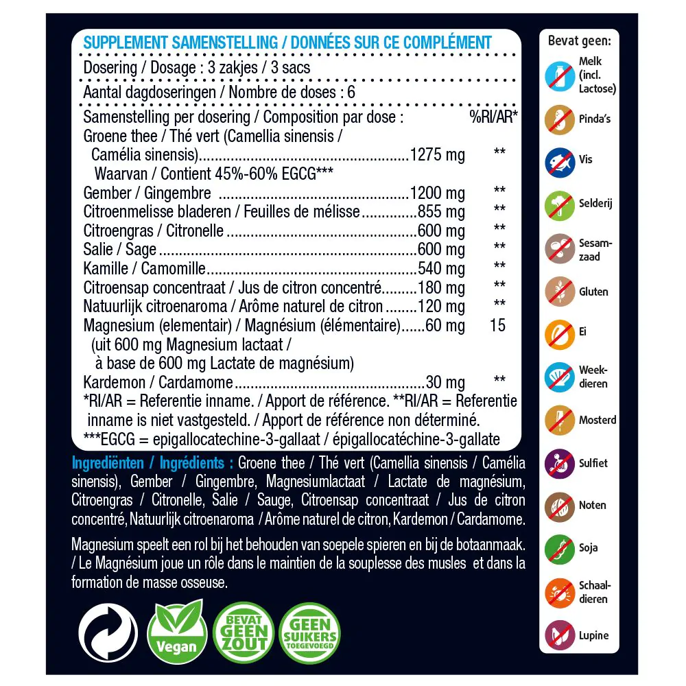 Magnesium thee 20 zakjes