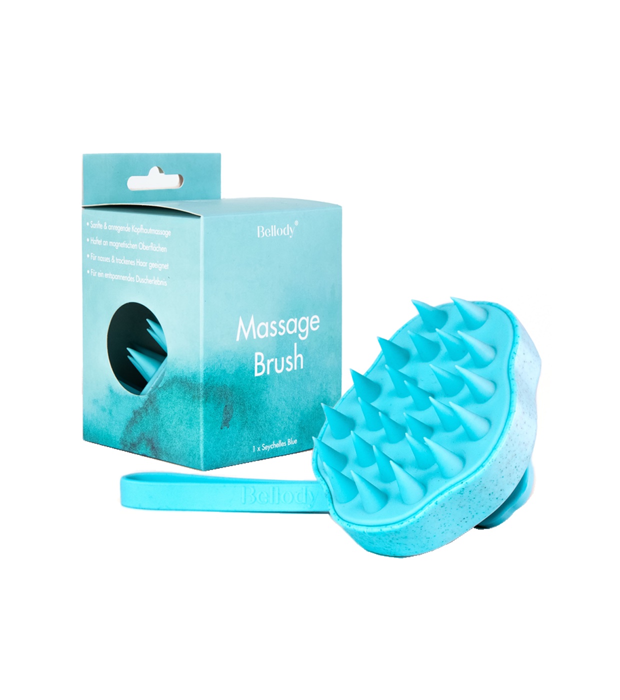 Bellody - Escova de massagem para couro cabeludo - Azul