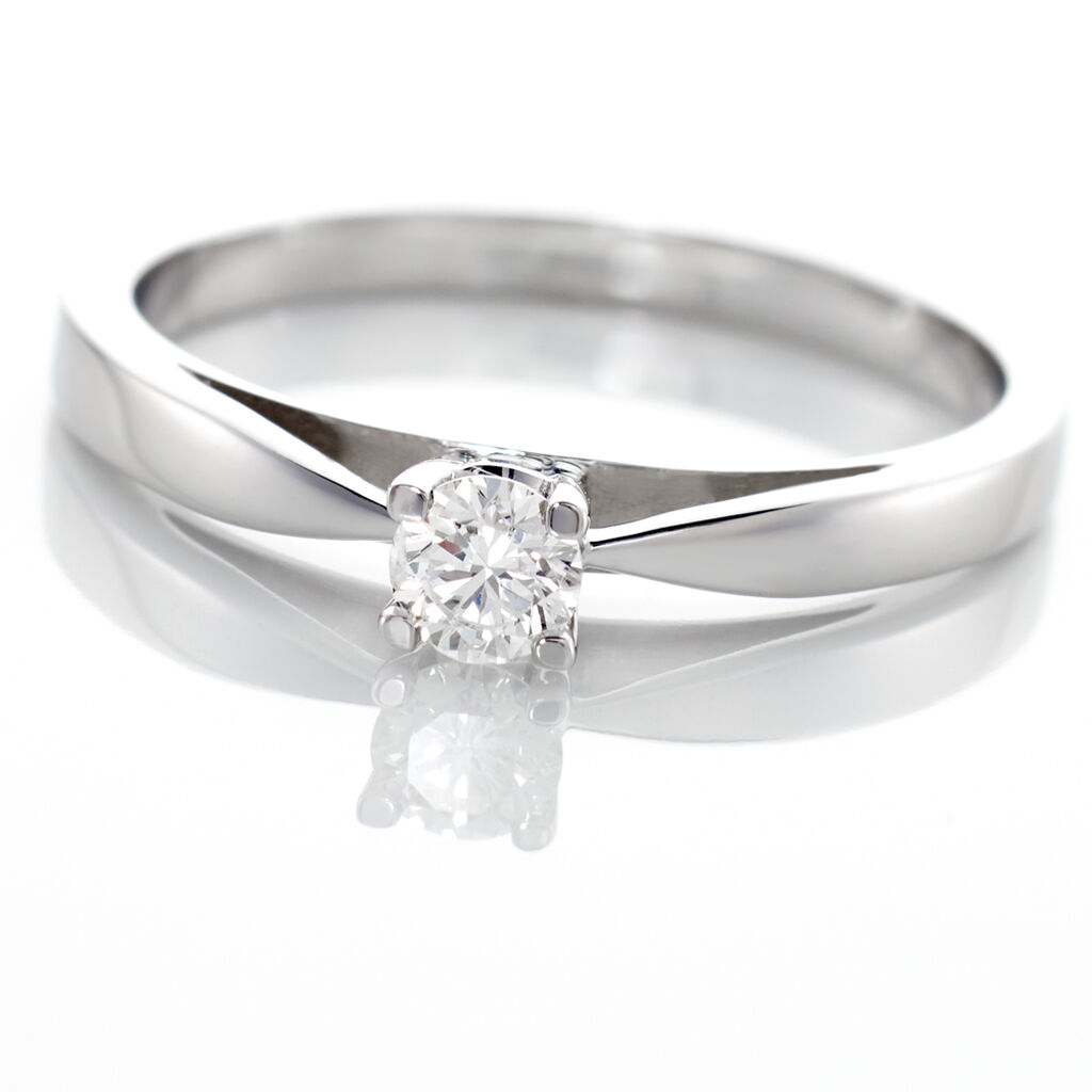 Bague Solitaire Celina Or Blanc Diamant