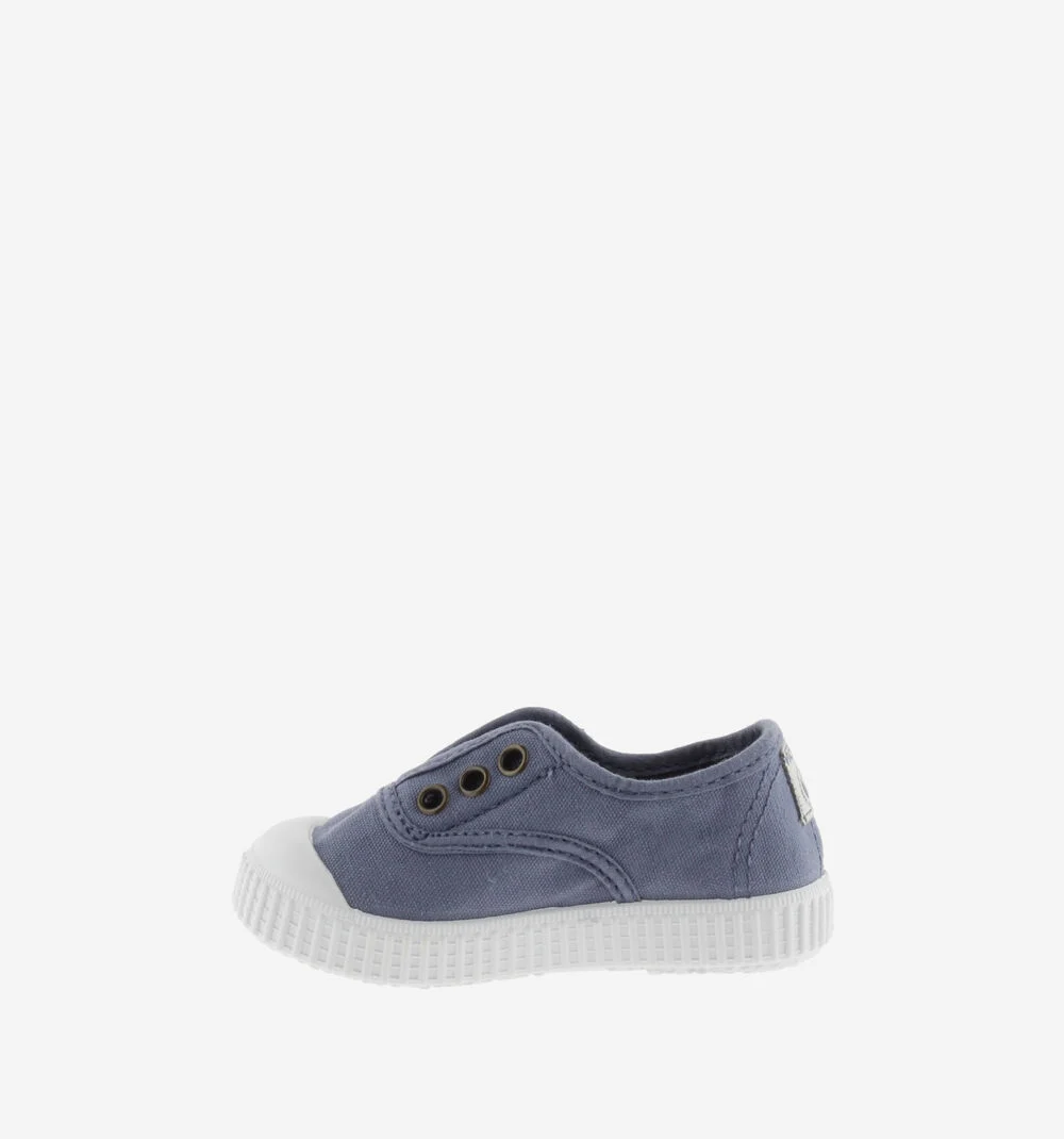 1915 INGLESA TENNIS TOILE DREC® ÉLASTIQUE Baskets en toile avec élastique pour enfant AZUL
