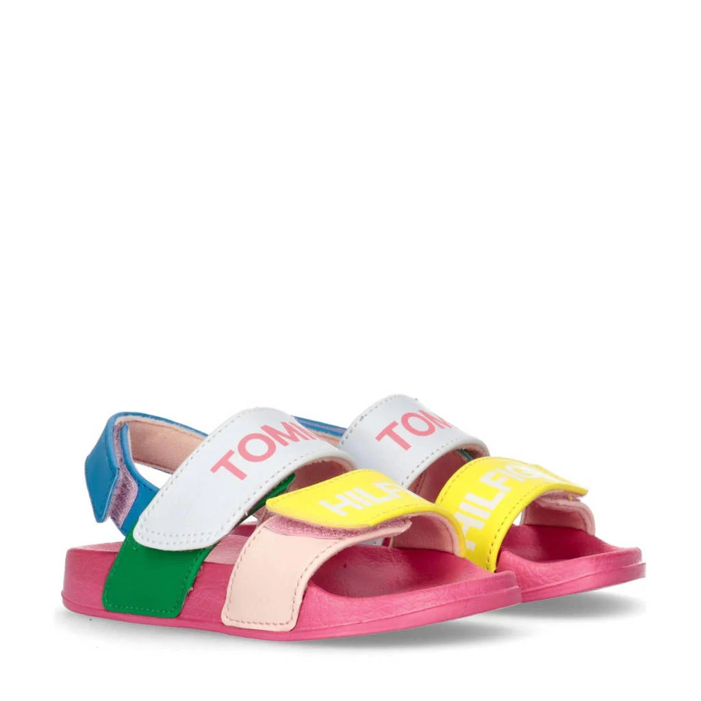 Tommy Hilfiger sandalen wit/roze/geel