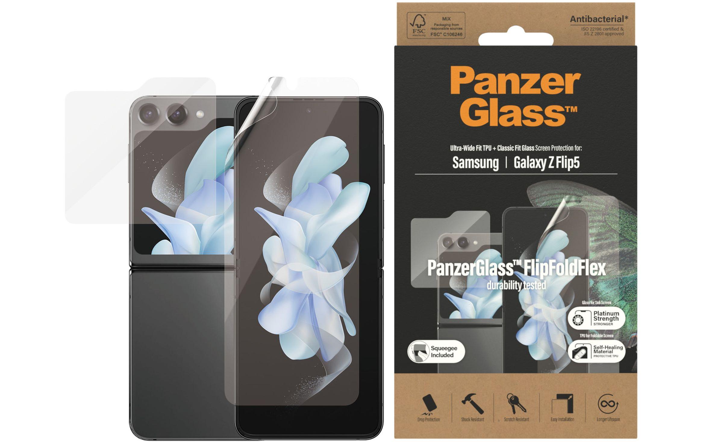 Displayschutz Duo-Pack Galaxy Z Flip 5Display-Schutzfolie und Kamera Protector für das Samsung Galaxy Z Flip 5