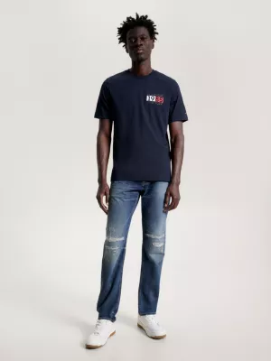 Camiseta de gola redonda com o logotipo de Nova York
