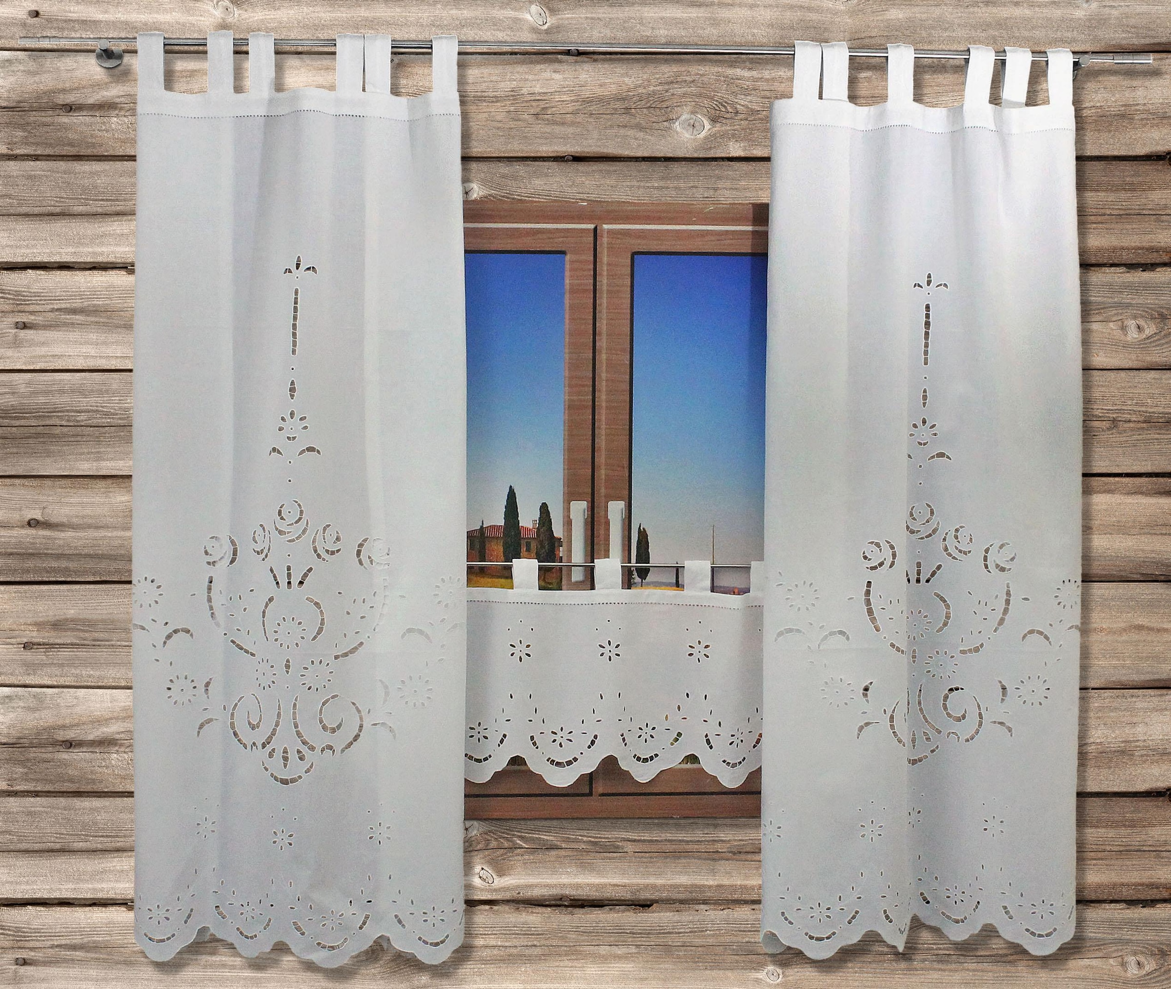 HOSSNER - ART OF HOME DECO Querbehang »Ortler« Schlaufen 1 Stk. tlg. HxB: 35x120