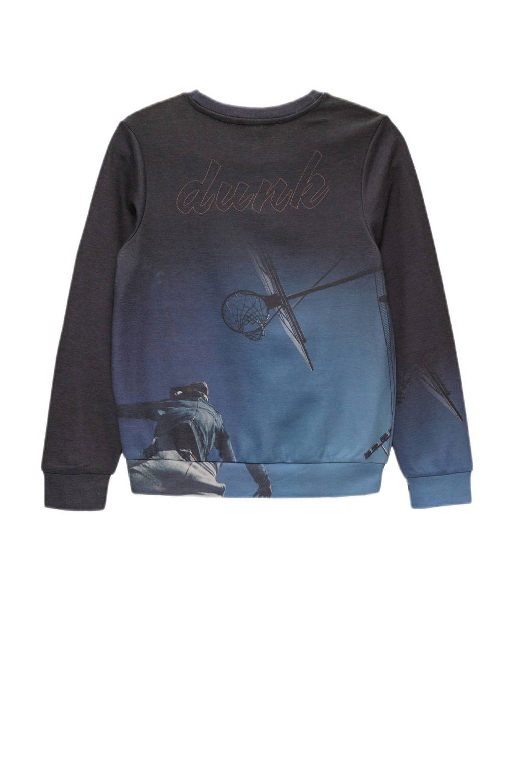s.Oliver sweater met all over print lichtblauw