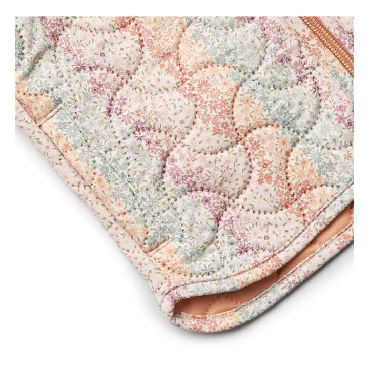 Wheat Veste Matelassée Loui Fleur Fibres Recyclées Bébé | Orange