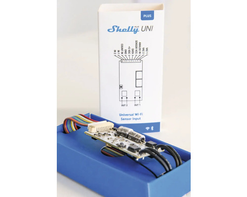 Shelly Plus Uni Universele Module Meetfunctie WLAN Wit