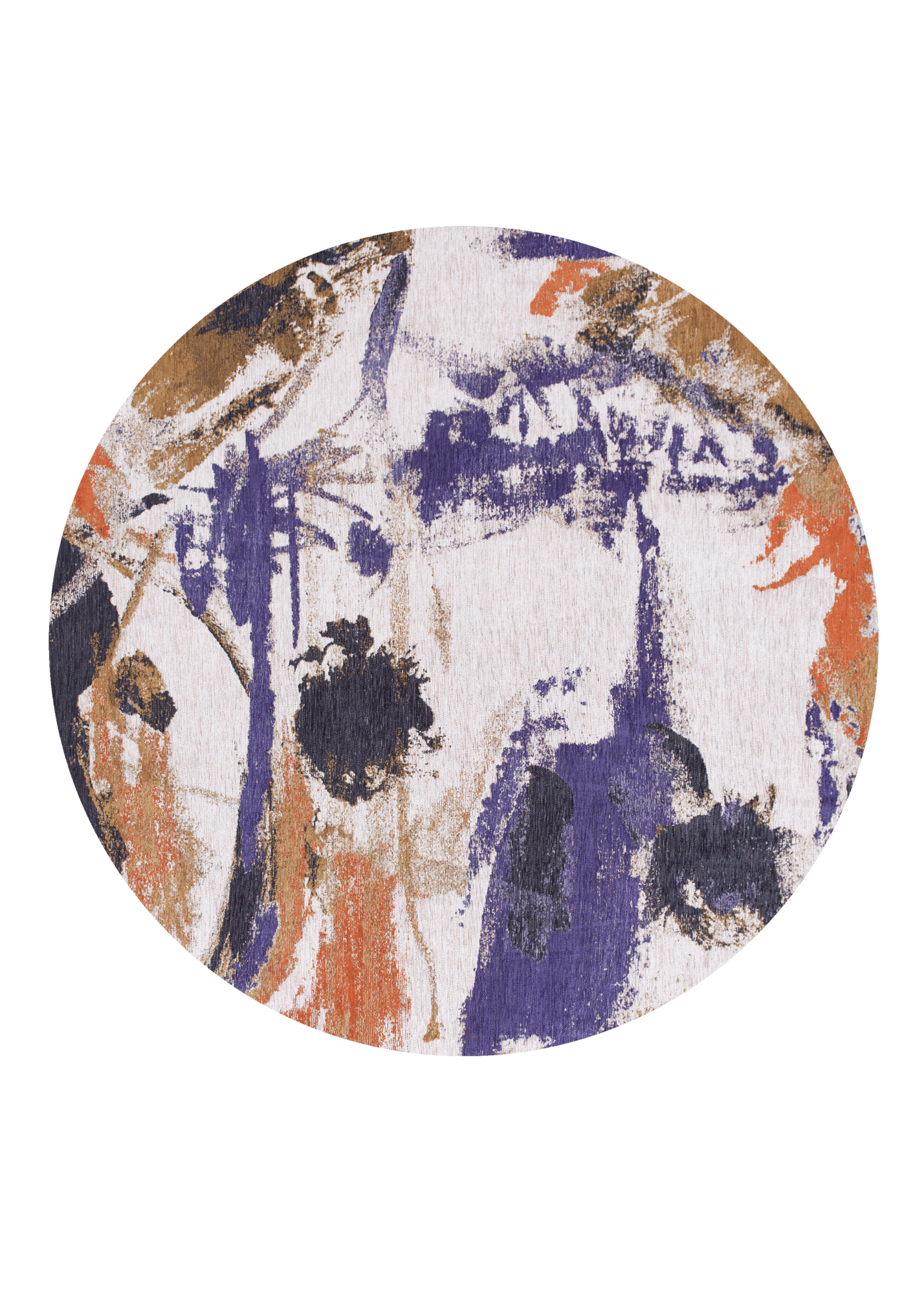 Ecorugs vloerkleed Fresque multicolor ∅ 240 cm