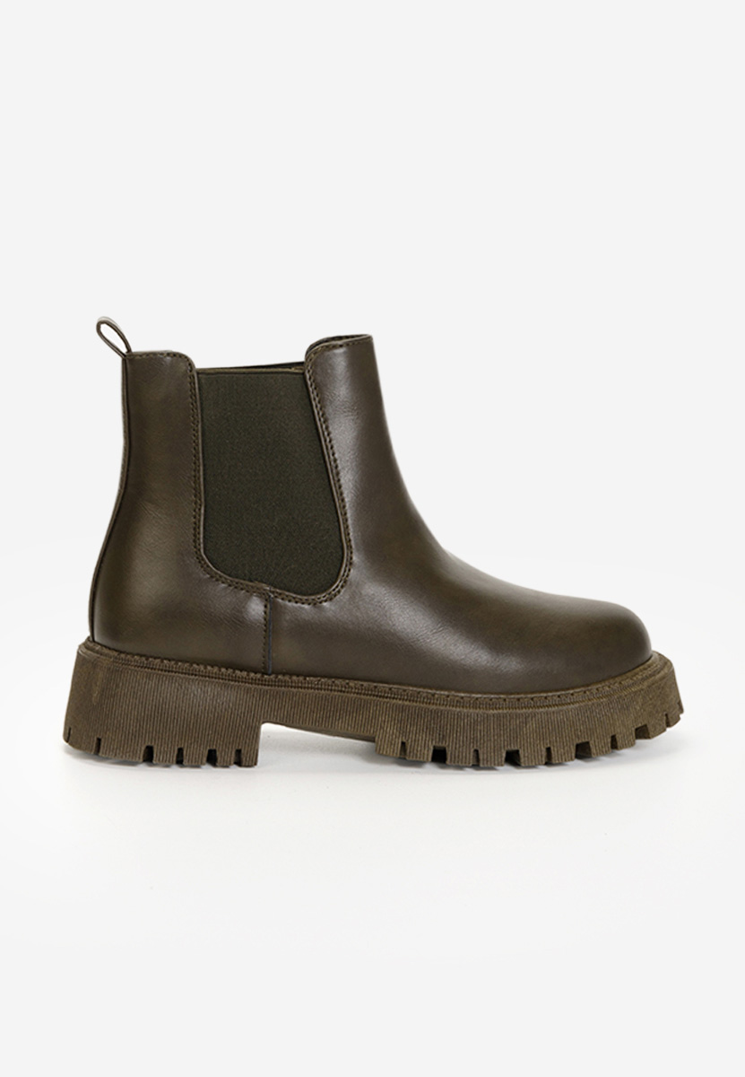 Bottines femme vert Stellia