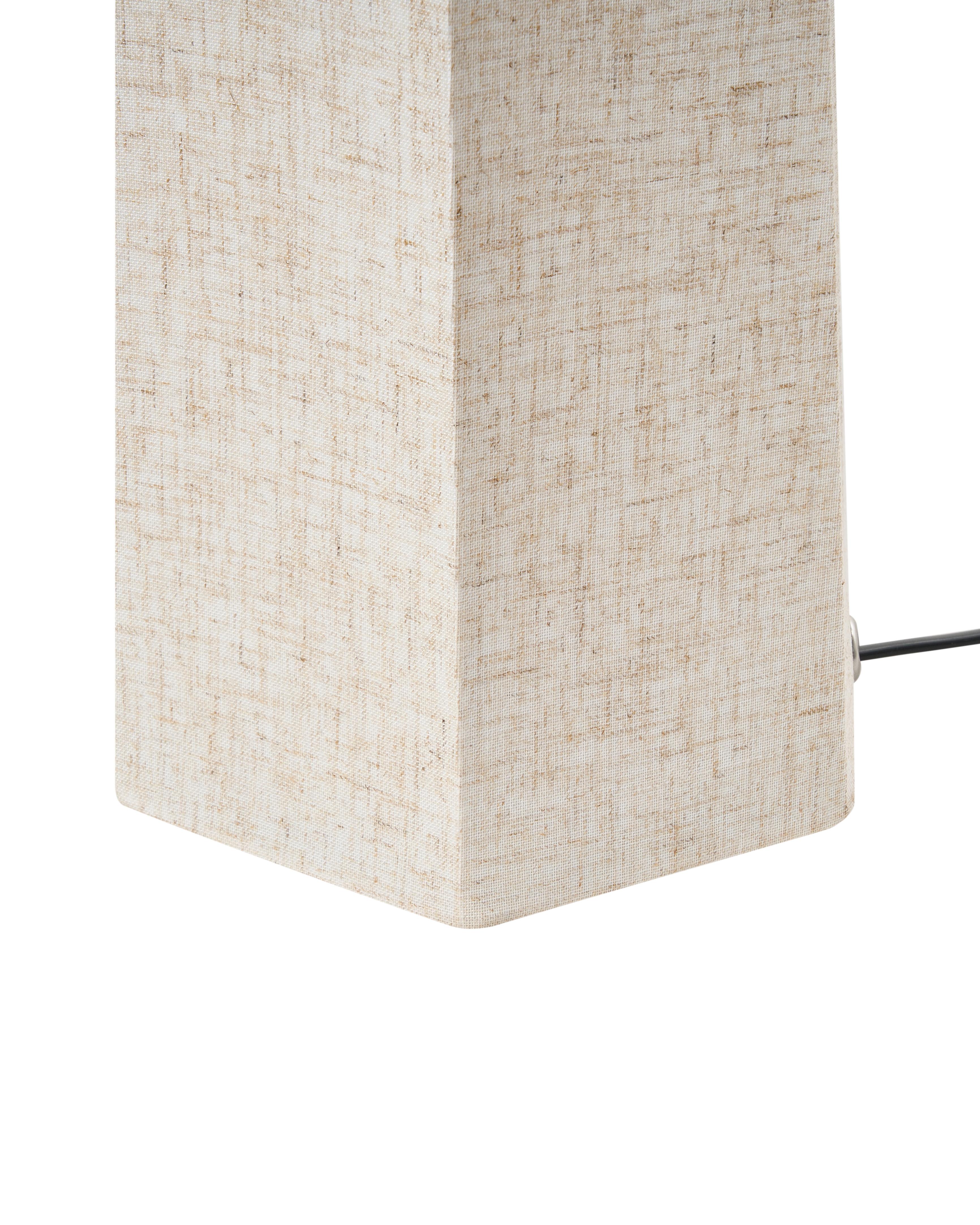 Staande lamp DEMBI Kunstlinnen Lichtbeige