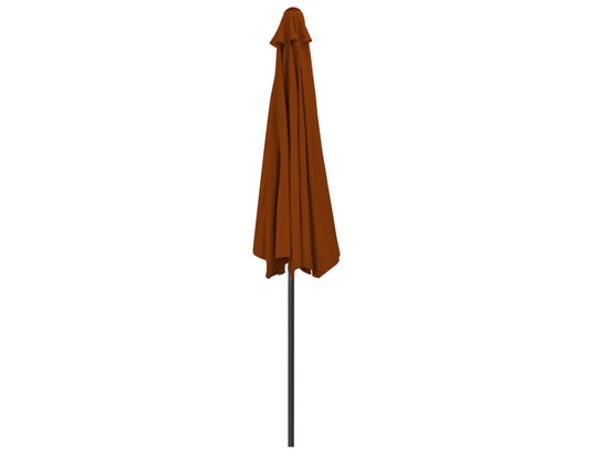 VIDAXL - Parasol de balcon et mât en aluminium terre cuite 300x150x2...