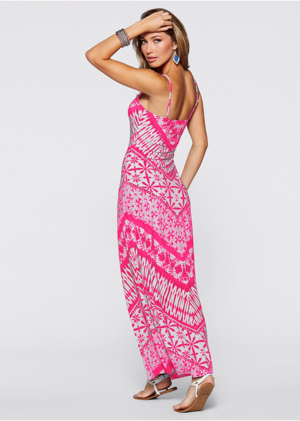Robe longue imprimée
