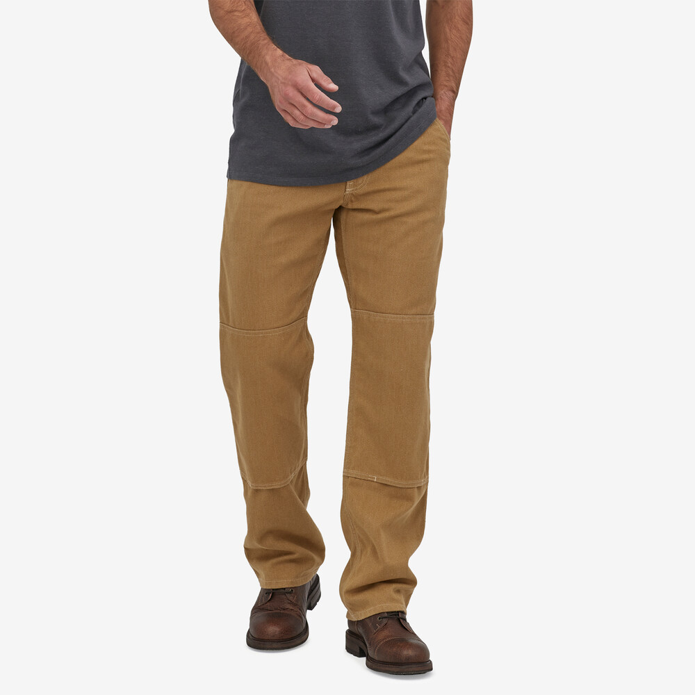 Iron Forge Herren-Hose aus Hanf-Canvas mit doppeltem Knie – Normalgröße