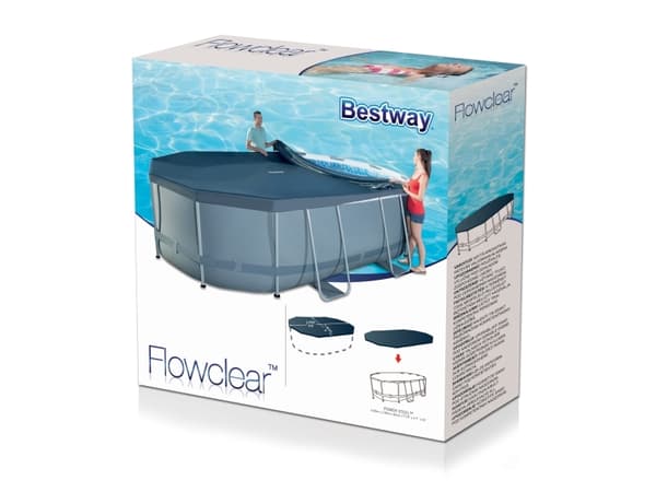 Bestway 58424, Overtrekk, Grå, PVC, Oval, 200 cm, 300 cm