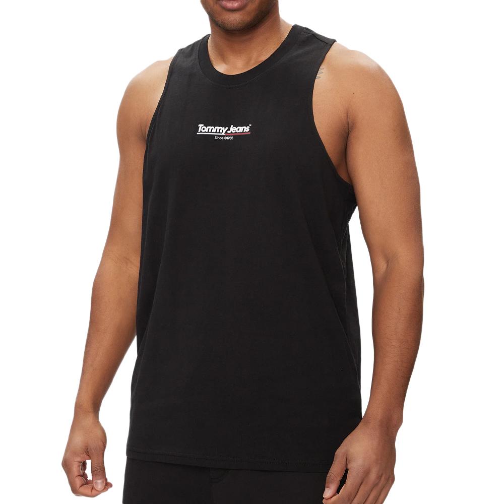 Tommy Hilfiger Débardeur Noir Homme Tommy Hilfiger Flag Tank