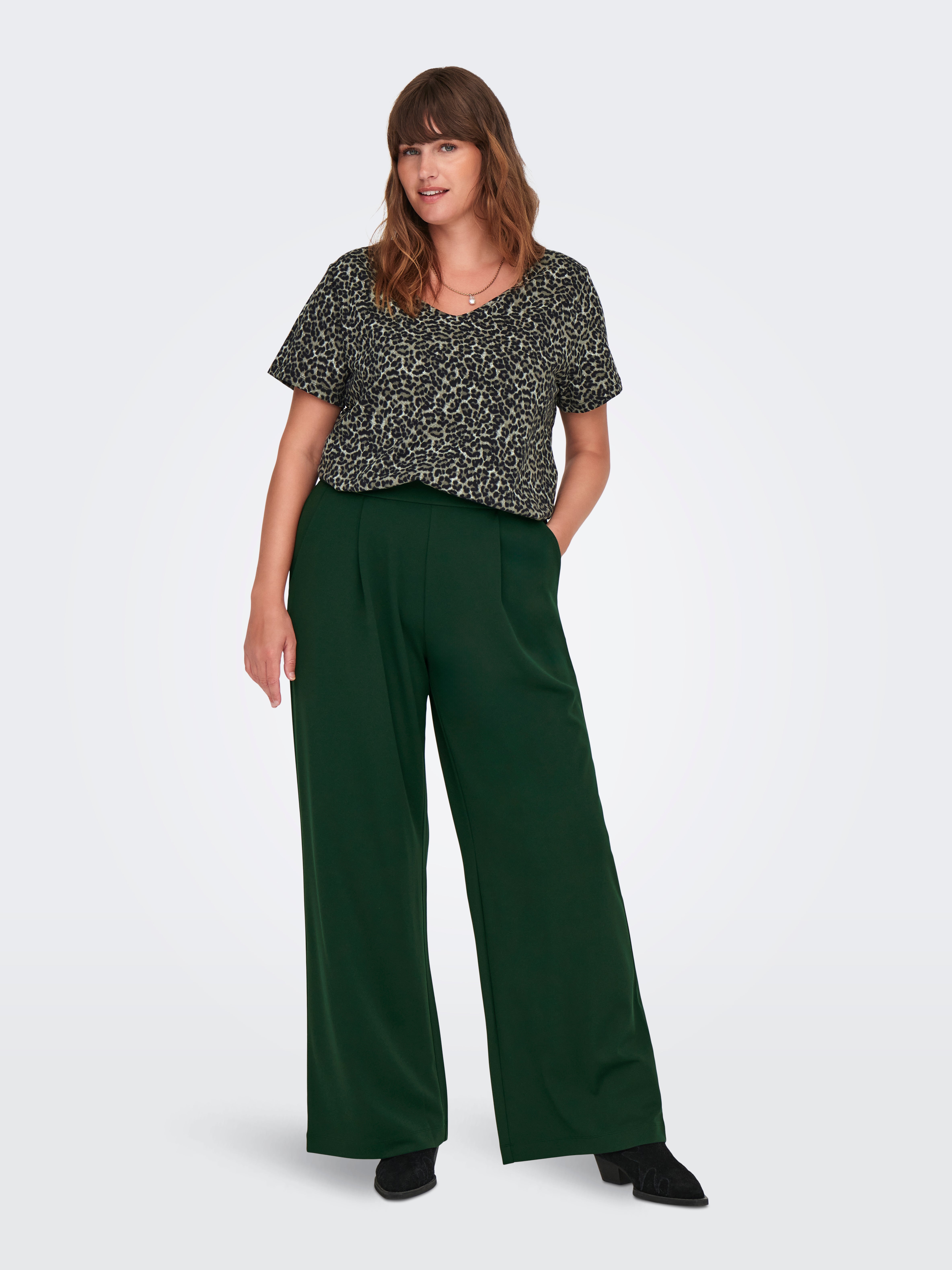 CARSTILLA Normal geschnitten Hose mit weitem Beinschnitt Scarab