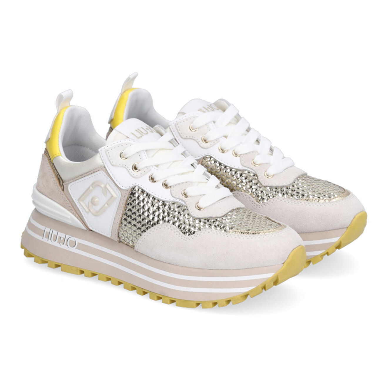 Liu-Jo Sneakers en Cuir Rosalia beiges