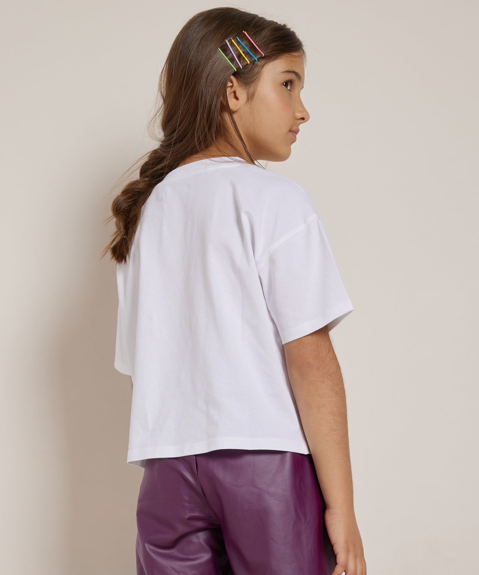 kort t-shirt met print