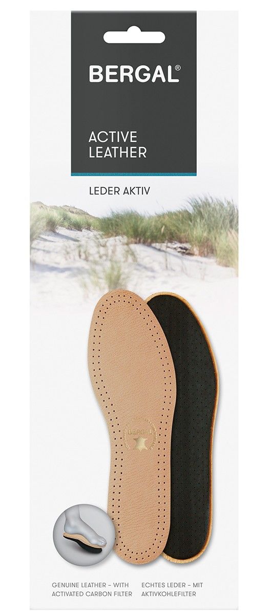 Bergal Active Leather Zooltjes  Dames Heren