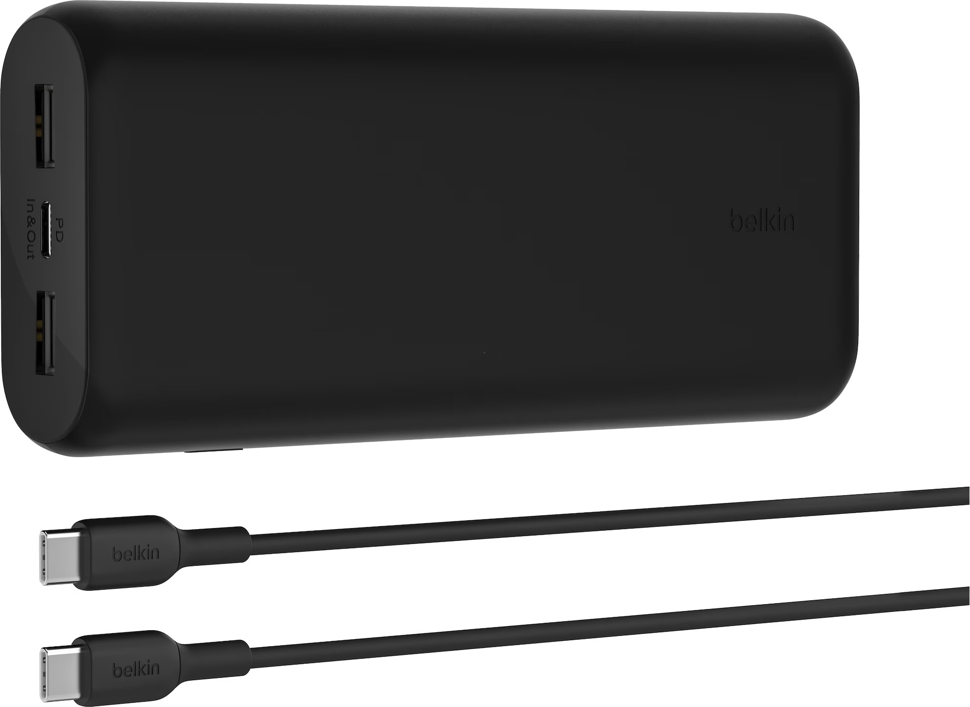 (20W) 20000mAh Boost Charge USB A / USB C Powerbank Power Delivery Ladegerät (BPB014BTBK) - Schwarz