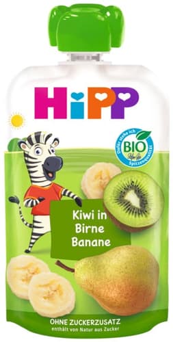HiPP Bio für Kinder HiPPiS Kiwi in Birne-Banane - Charlie Zebra