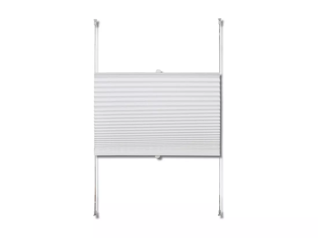 Store plissé en blanc blanche 150 x 60 x 150 cm 4102170