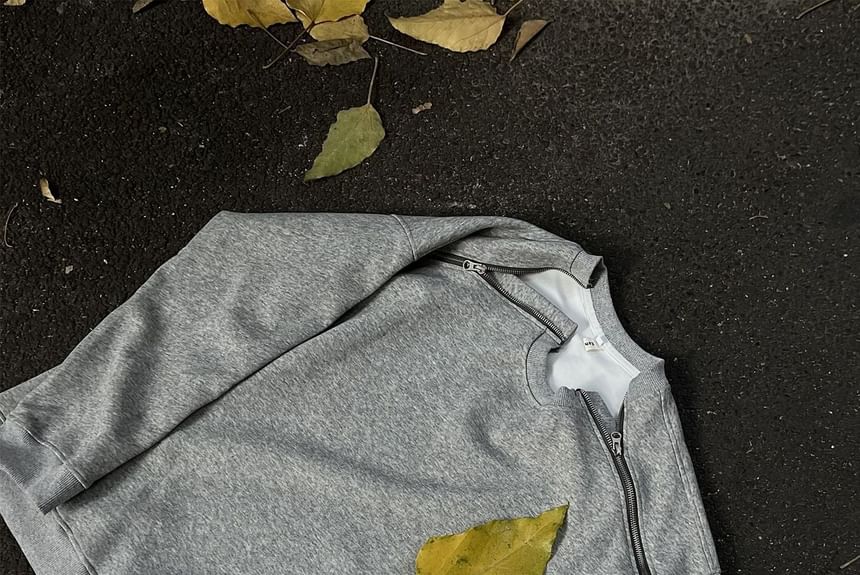 Savenne - Sweatshirt met ronde hals en rits