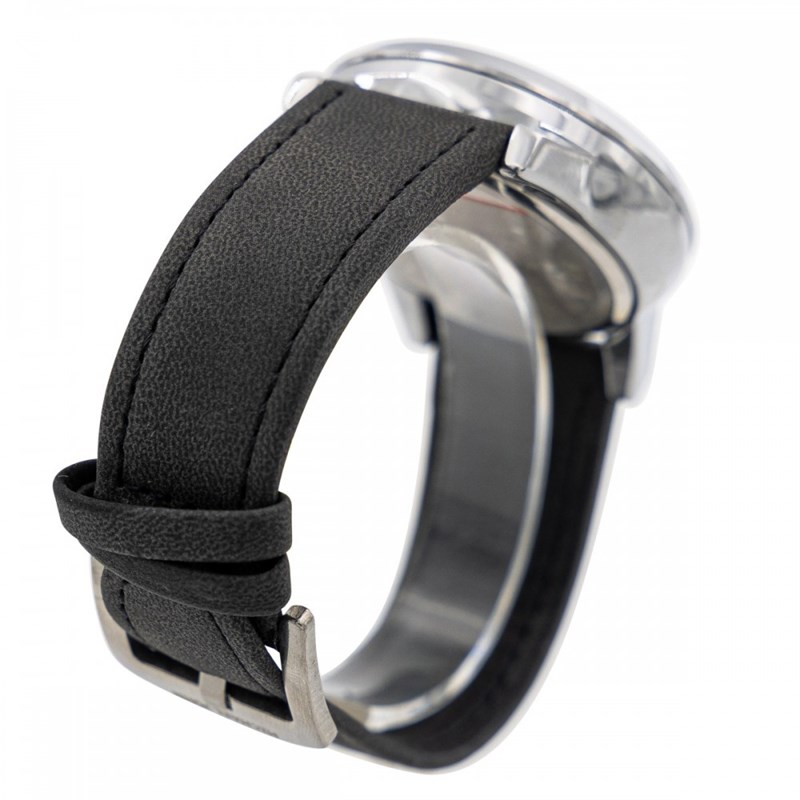 Coffret montre Homme M. JOHN bracelet Cuir Noir