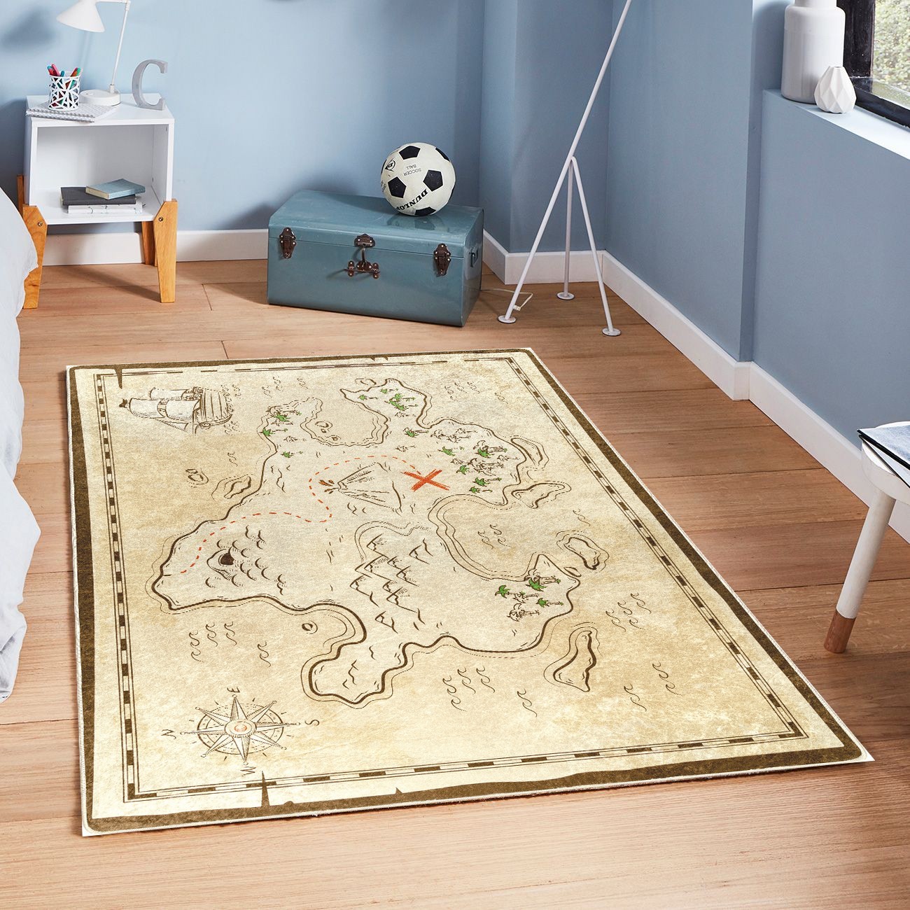 Mani Textile TPS_CART_TRESOR00 - Tapis Enfant TRESOR