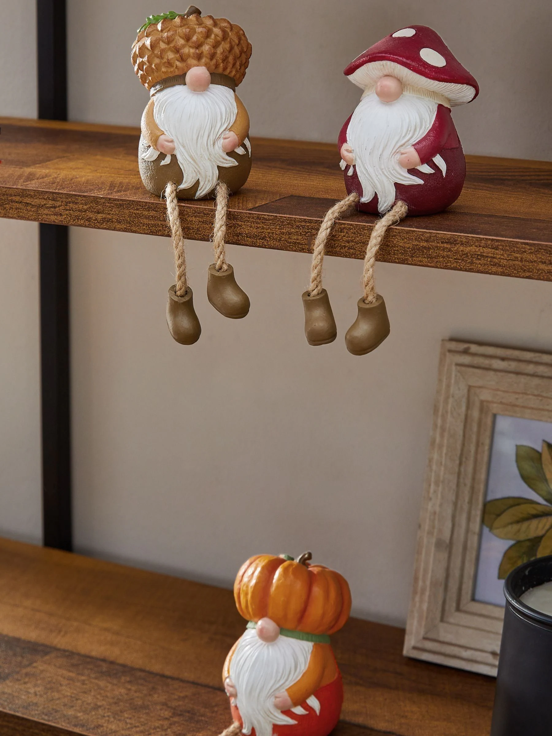 3 Pack Autumn Dangly Leg Gonk Ornaments