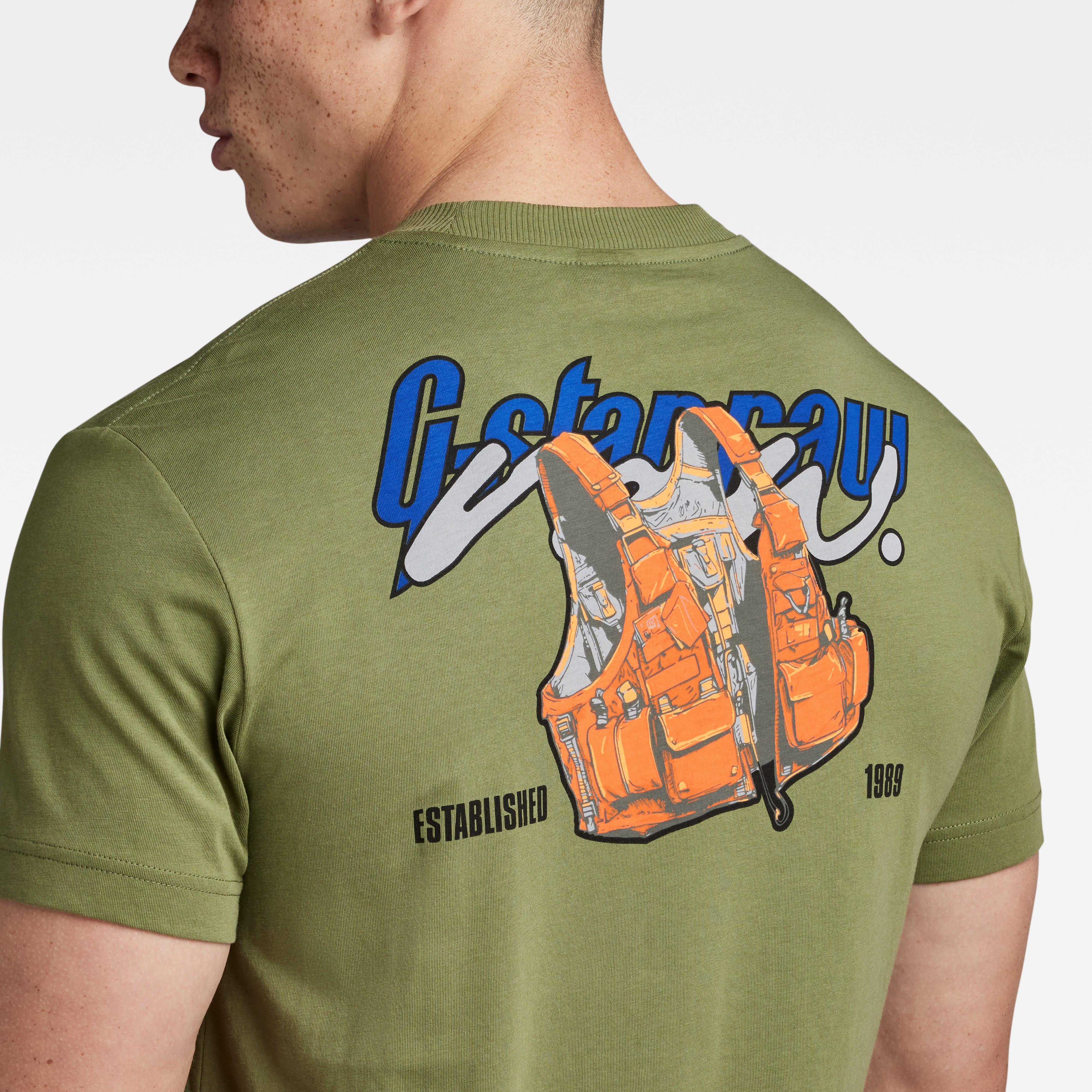 G Star Vest Back Grpahic T shirt