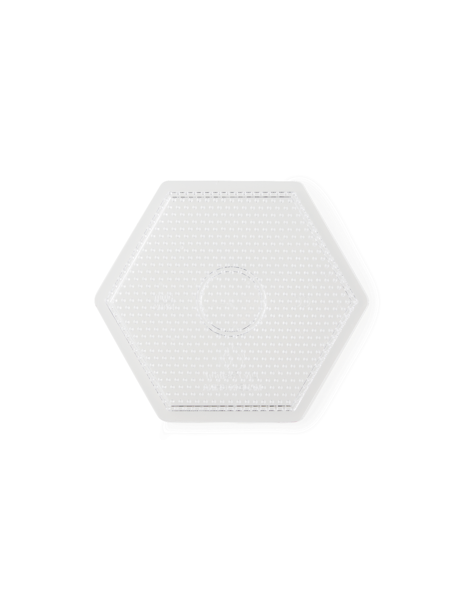 Perleplade stor | Plastik. | Clear