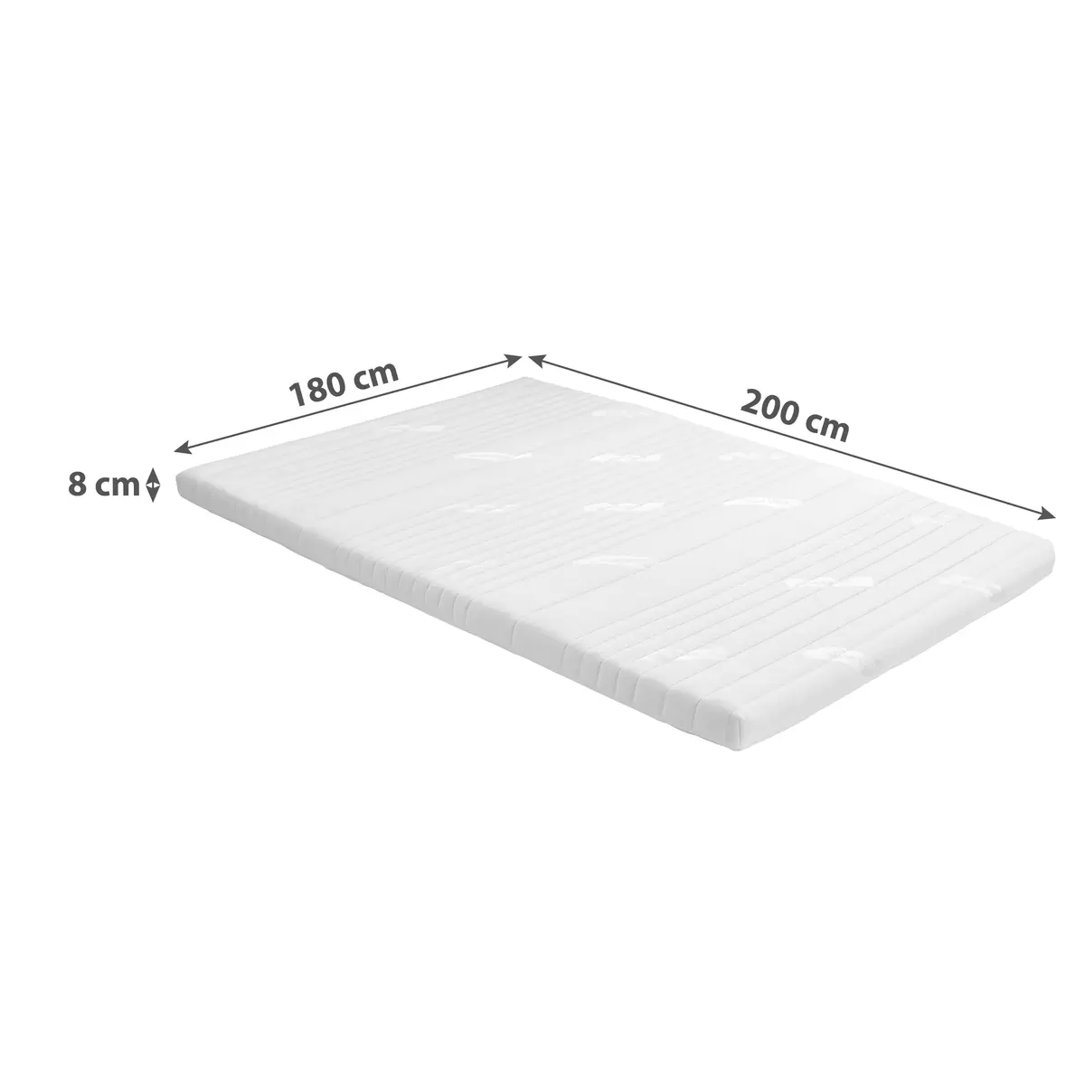 Topper Gelfeel Top 180 x 200 weiss