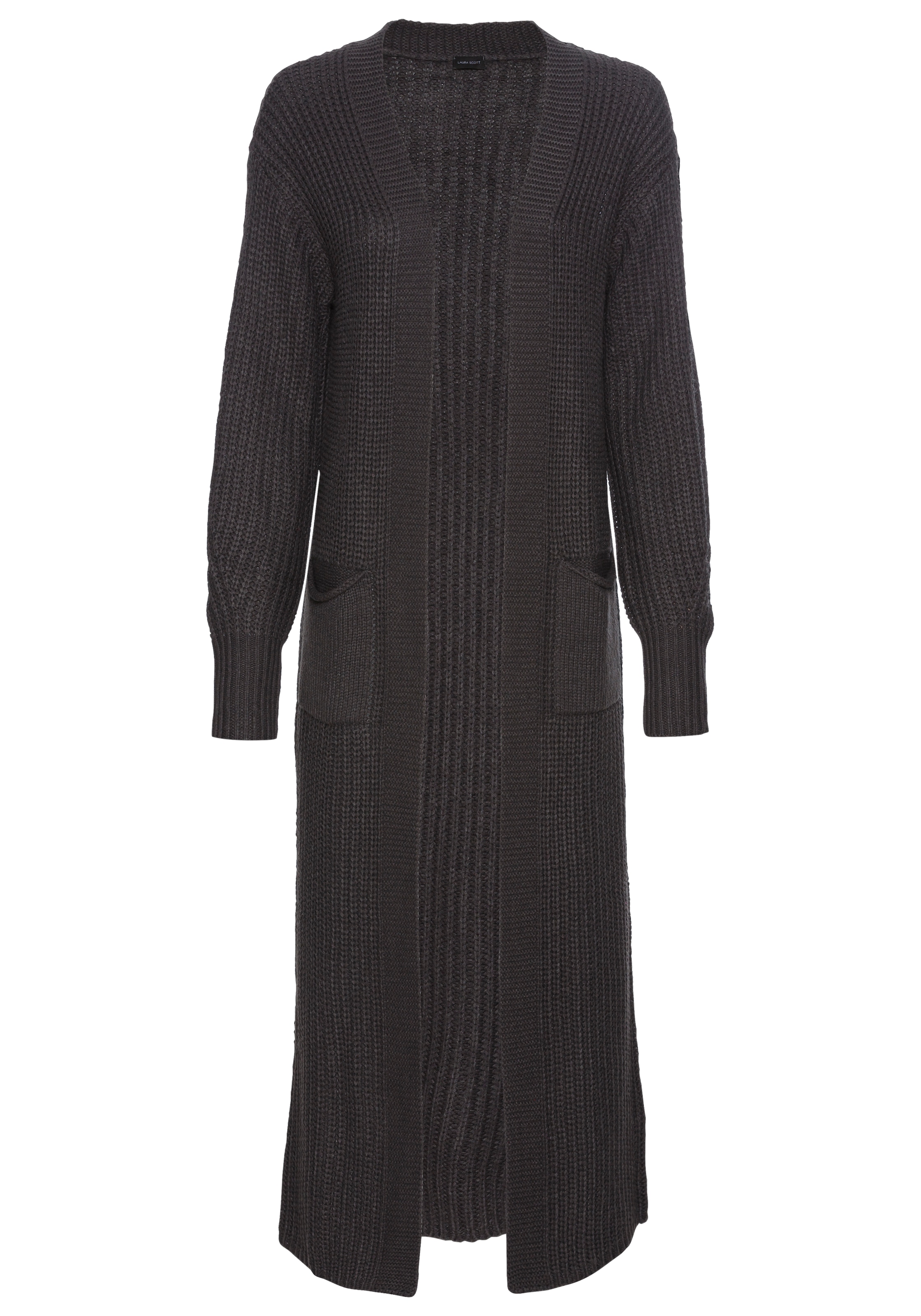 Laura Scott Longstrickjacke , aus kuscheligem Grobstrick