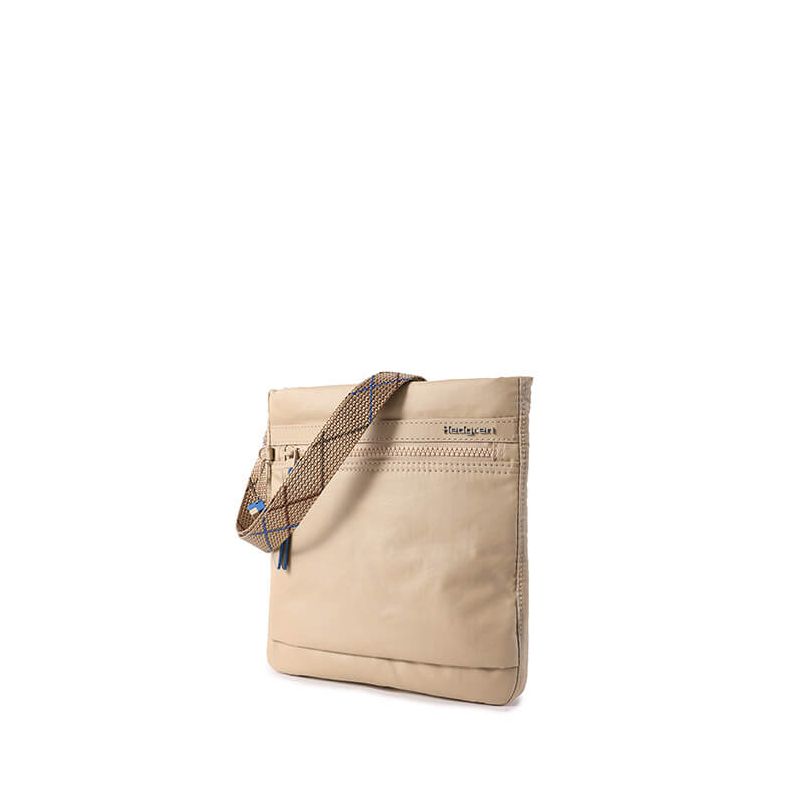 Sac bandoulière Leonce 21,5 cm Creased Safary Beige