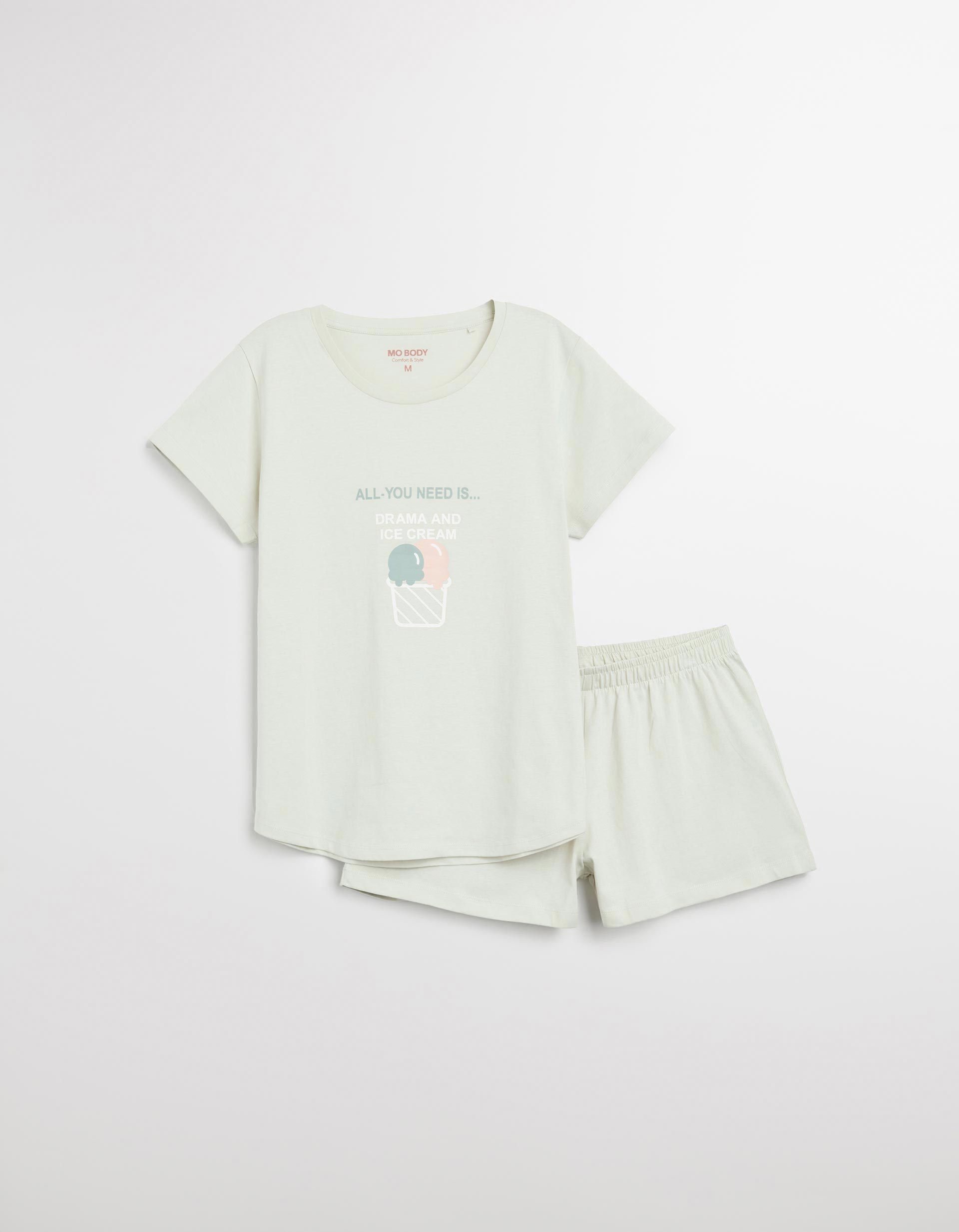 Pijama Jersey, Mulher, Verde Claro