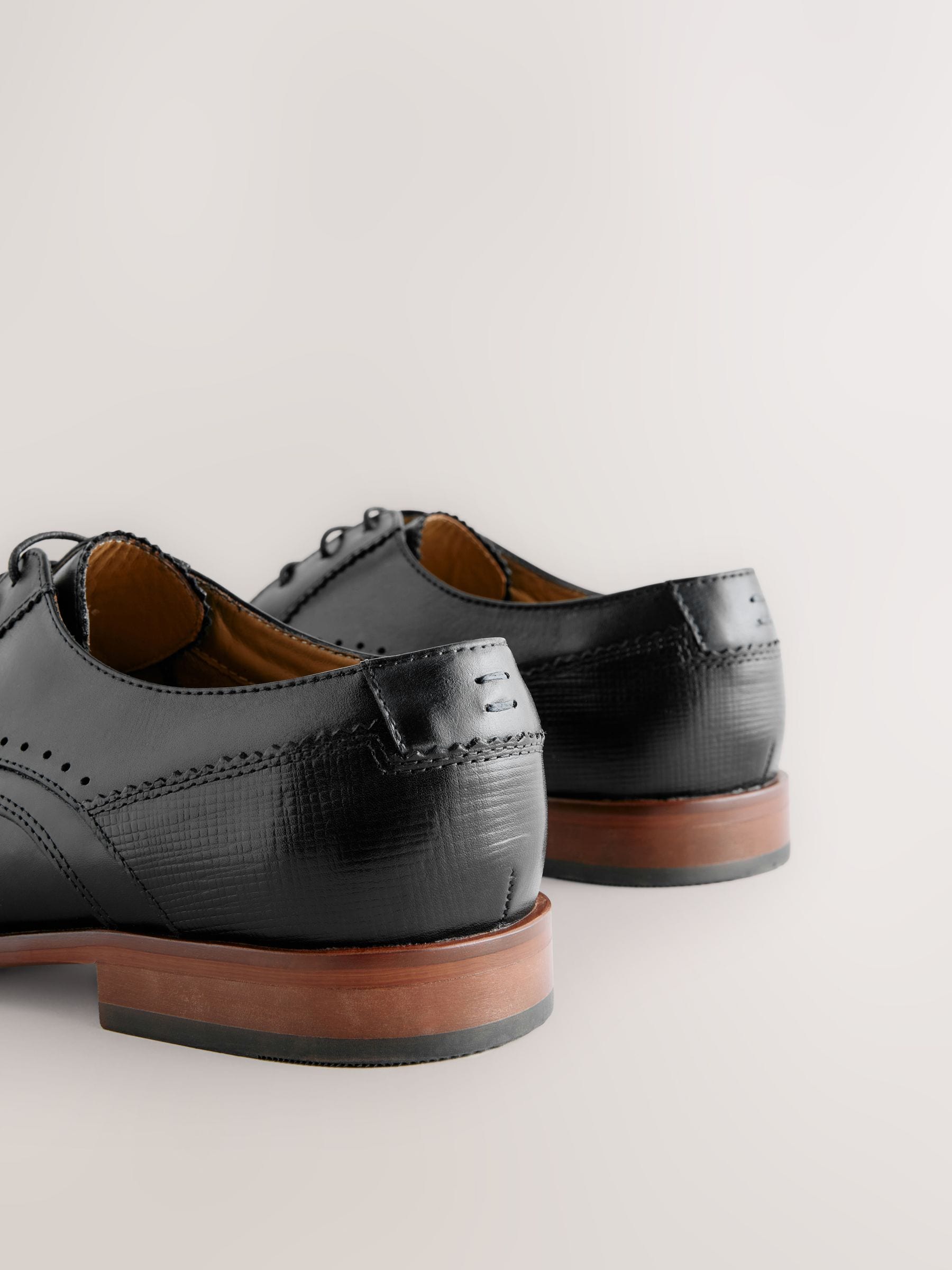 Zwart - Leren Derby schoenen
